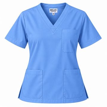 Professional Medical Scrub Set – V-Neck Top & Pants Medical Blue.