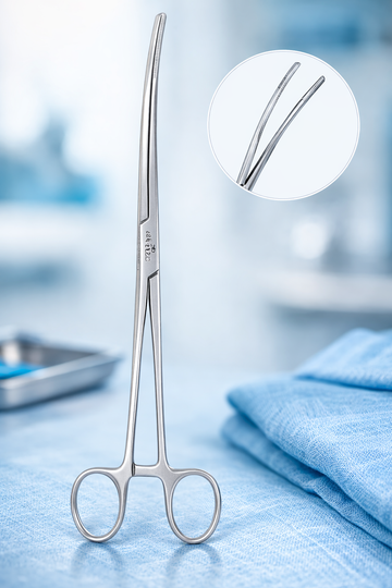 Bozeman Uterine Dressing Forceps – 25 cm Gynecological Surgical Instrument