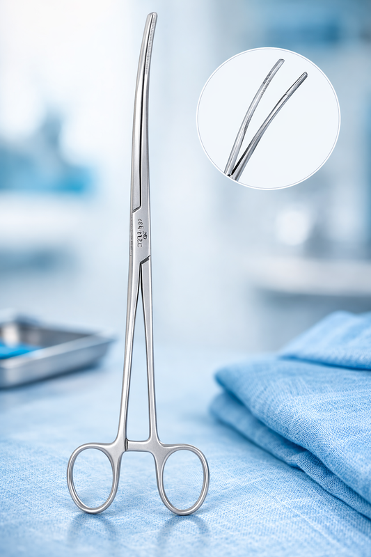 Bozeman Uterine Dressing Forceps – 25 cm Gynecological Surgical Instrument