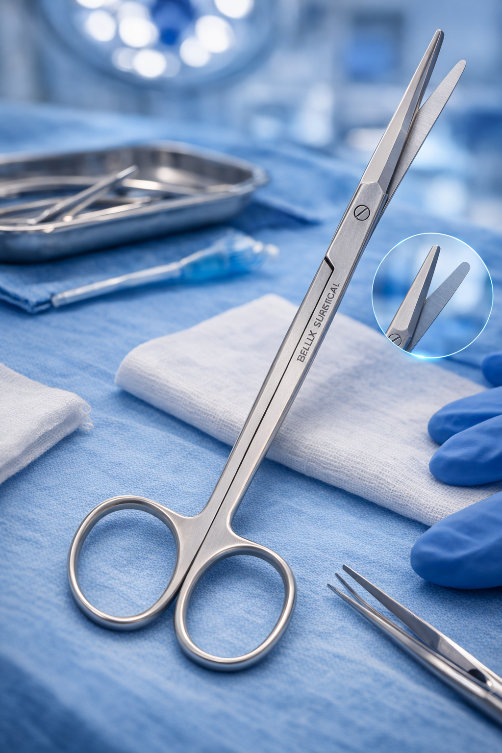 Gorney Face Lift Scissors – Precision Stainless Steel Plastic Surgery Instrument