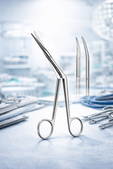 Heymann Nasal Scissors 17 cm – Stainless Steel ENT Surgical Instrument