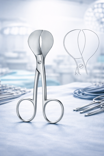 Episiotomy Scissors USA Pattern – Curved Obstetric Surgical Scissors