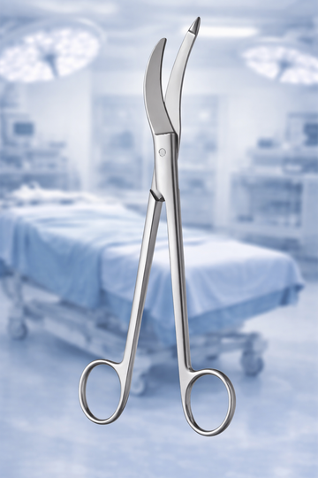 Waldmann Episiotomy Scissors 18 cm – Curved Obstetric Surgical Scissors – Stainless Steel