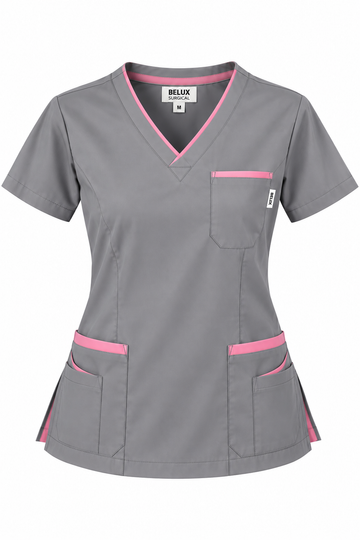 Women's Professional Medical Scrub Set – V-Neck Top & Pants