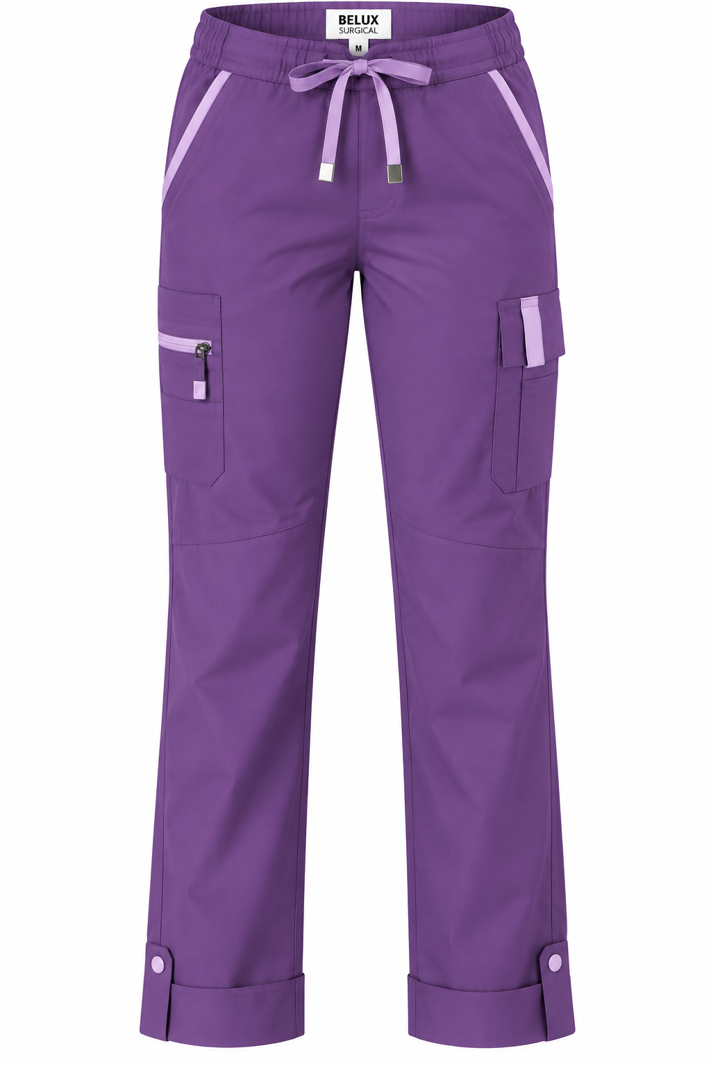 Women's Premium Wrap-Neck Medical Scrub Set – Purple