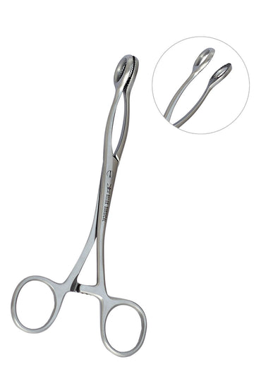 Collin Tongue Forceps – Serrated Grip with Locking Mechanism, Surgical Grade