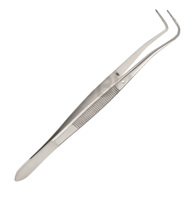 MERIAM TOOTH TWEEZERS FIG-5 16.0CM