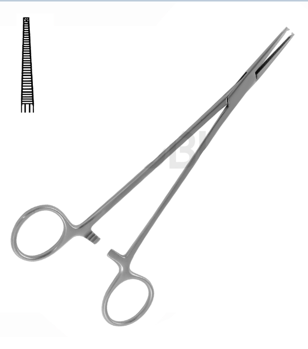 HALSTED ARTERIAL CLAMP STRAIGHT 1X2 TEETH 18.0CM
