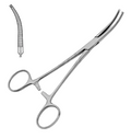 KOCHER-DELICATE ARTERIAL CLAMP CURVED 1X2 TEETH 14.0CM