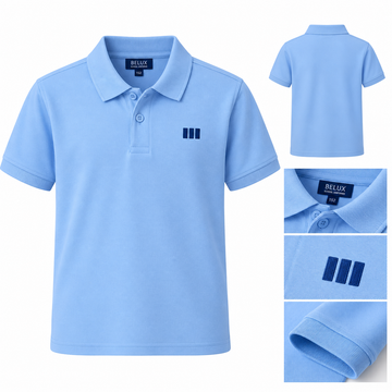 Boys' School Polo Shirt – Light Blue