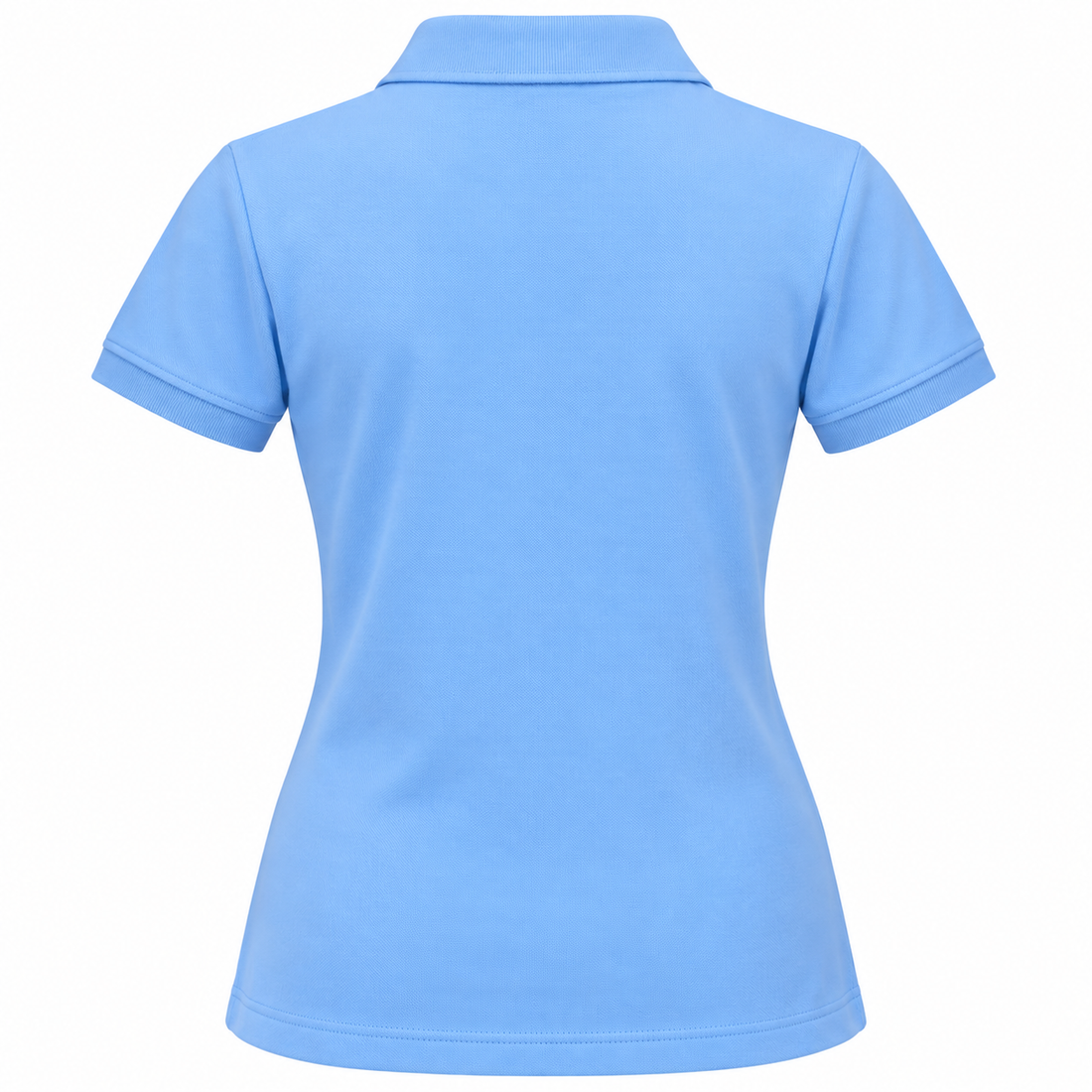 Girls' Light Blue Short-Sleeve School Polo
