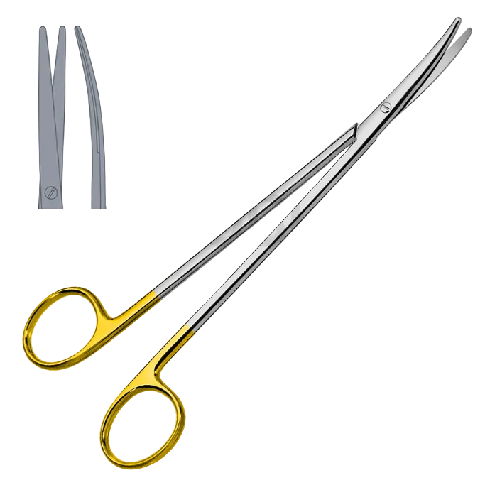 METZENBAUM SCISSORS WITH CARBIDE INSERTS, CURVED ST-ST