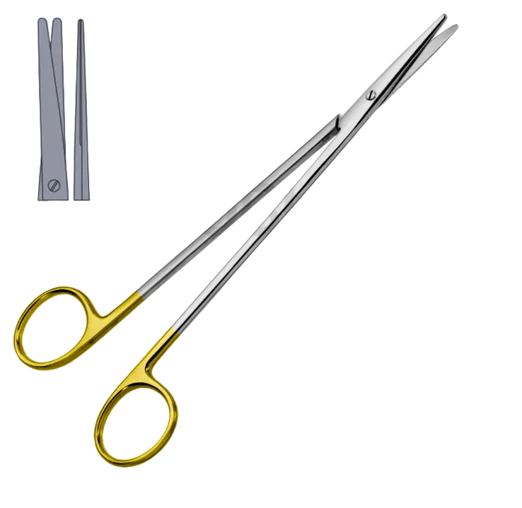 METZENBAUM SHEARS WITH CARBIDE INSERTS STRAIGHT ST-ST