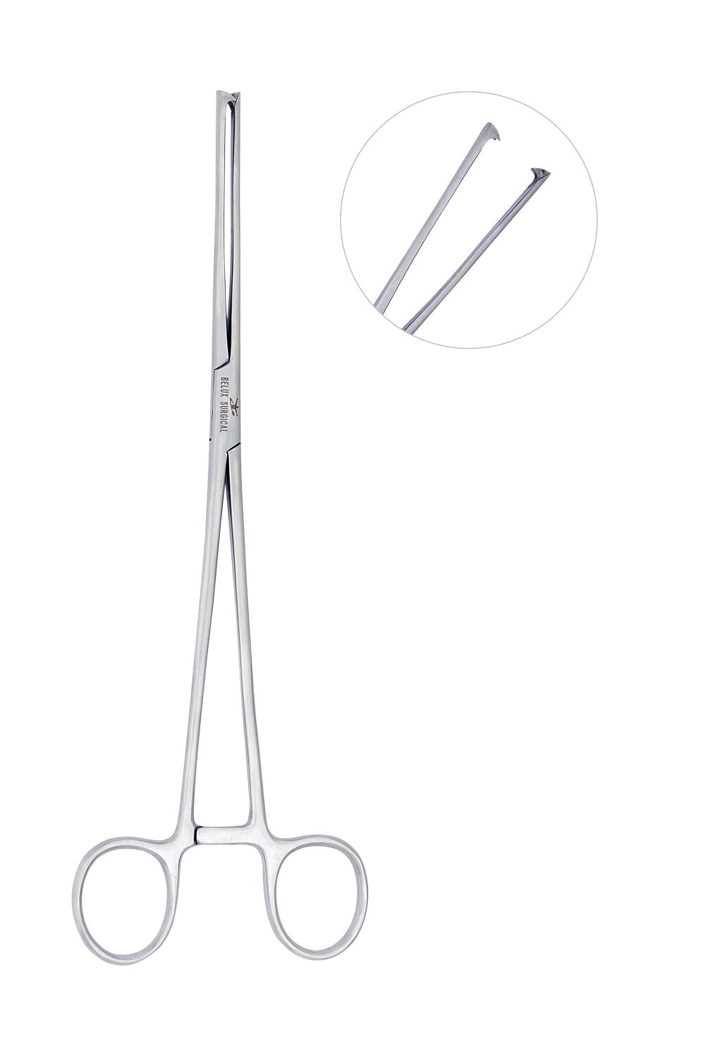 MUSEUX Tenaculum Pinzette 2x2 Zähne 24 cm