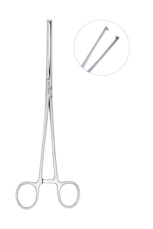 MUSEUX Tenaculum Pinzette 2x2 Zähne 24 cm