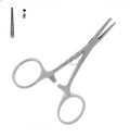 Micro-mosquito artery clamp straight 1x2 teeth 10.0cm