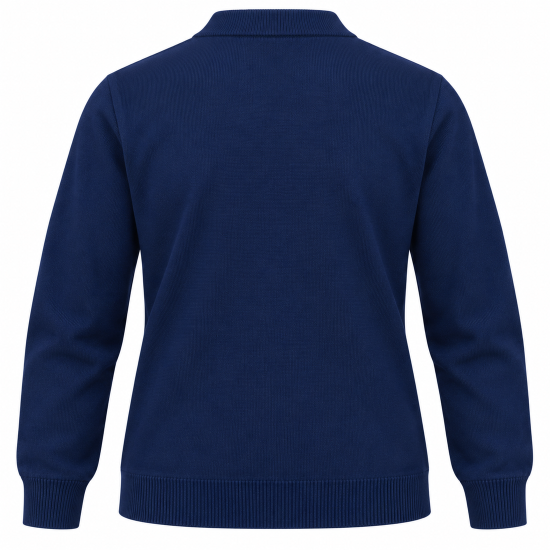 Unisex Navy Blue V-Neck School Jumper – Knitted