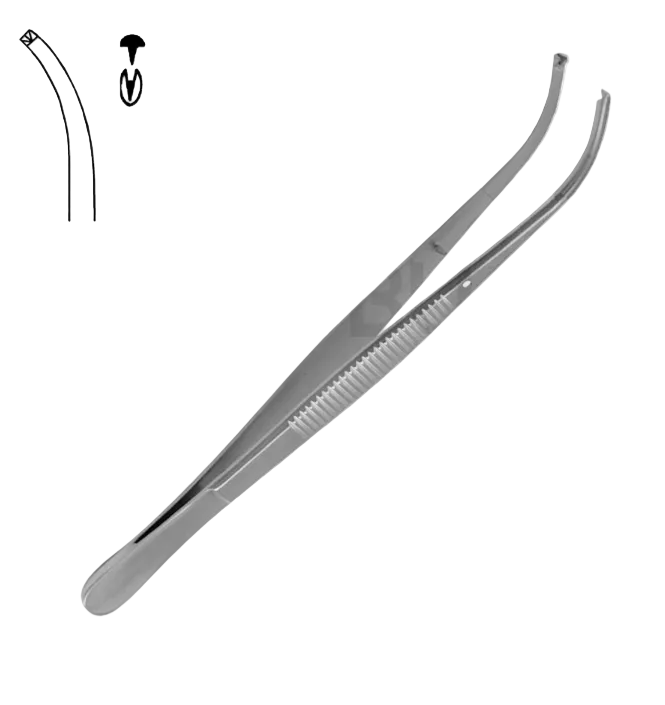 POTTS-SMITH SURGERY TENDERS CURVED 1 X 2 TEETH 21.0CM