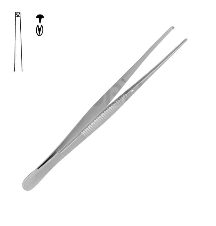 SEMKEN SURGICAL TENDERS STRAIGHT 1 X 2 TEETH 15.0CM