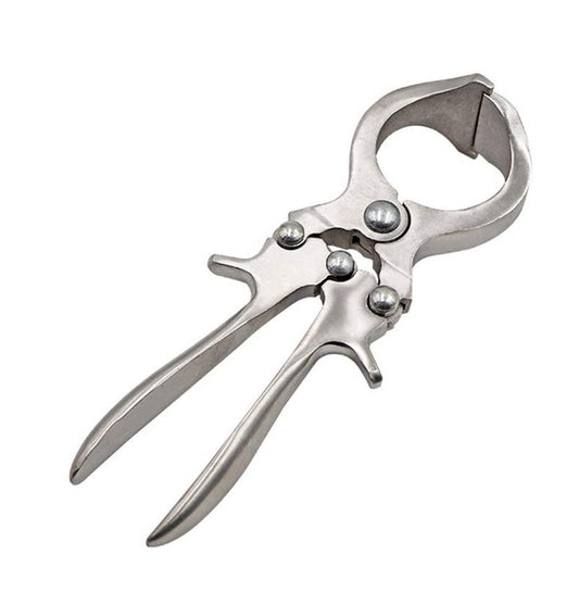 Veterinary Castration Clamp – Stainless Steel, Heavy-Duty Bloodless Type