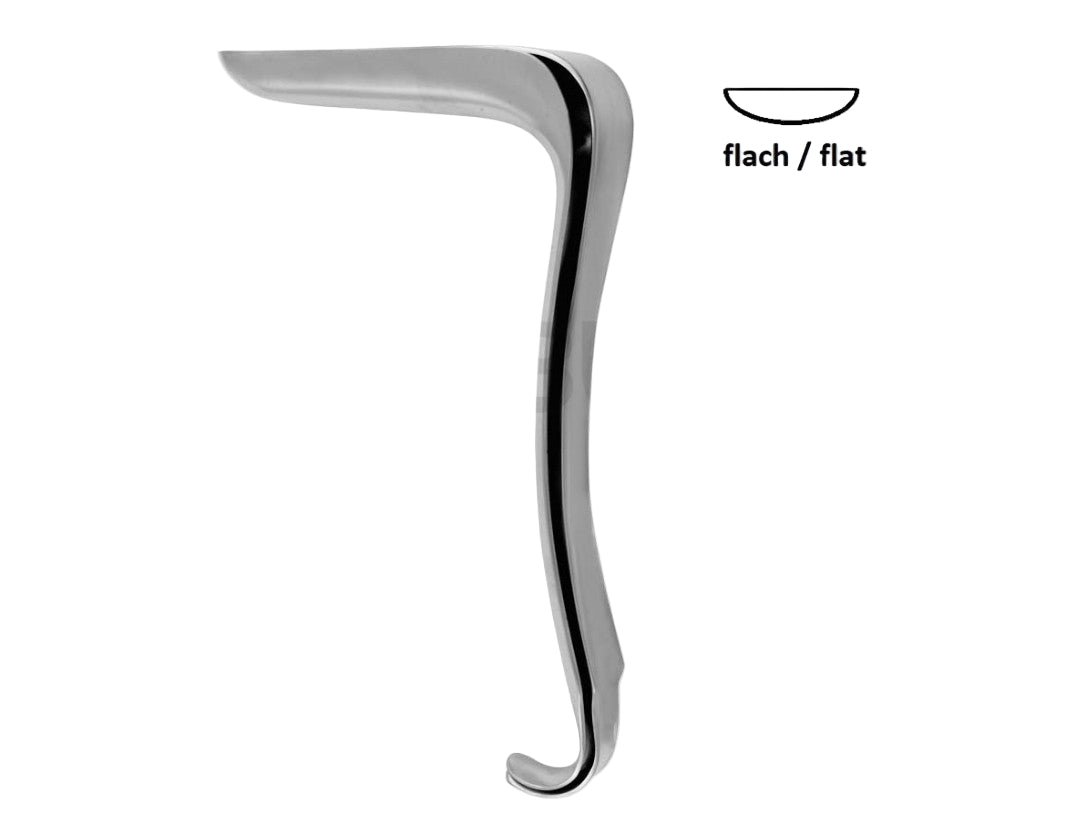 Kristeller Flat Speculum – With Holder (Multiple Sizes)