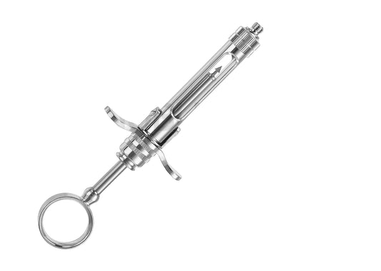 Cylinder Cartridge Syringe for Three Fingers – 1.8 ml, Stainless Steel