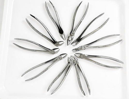Dental Extraction Forceps for Adults – Set of 10 – Stainless Steel