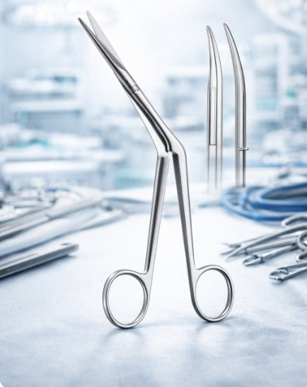 Heymann Nasal Scissors 17 cm – Stainless Steel ENT Surgical Instrument