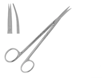 KELLY FISTULA SCISSORS STRAIGHT & CURVED 16 CM TC