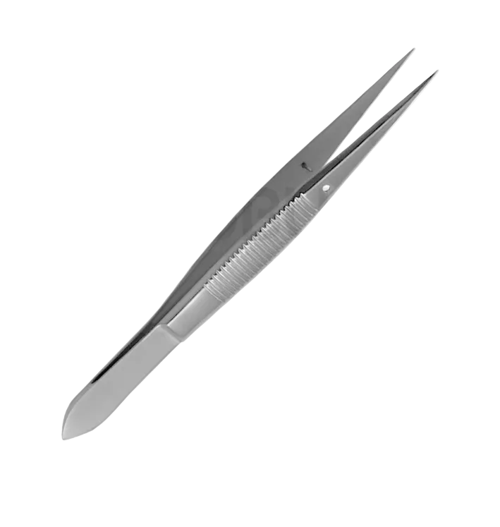 Splinter tweezers with pin, smooth straight