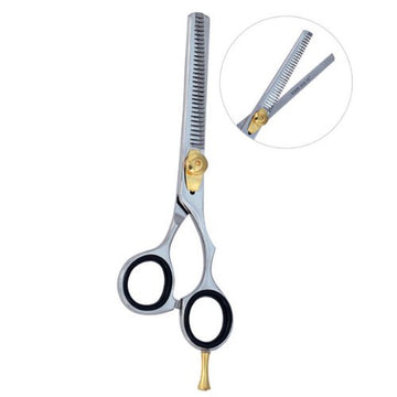 Professional Hair Thinning Scissors  – Right-Handed – Silver Stainless Steel Texturizing Shears