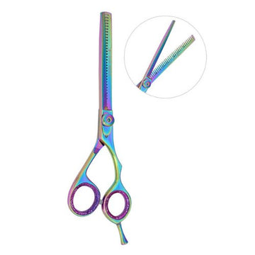 Professional Thinning Scissors – Hairdressing Thinning Shears – Multi-Color – 15.5 cm