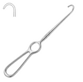 VOLKMANN Wound Hook, Single-Prong, Blunt, 21.5 cm