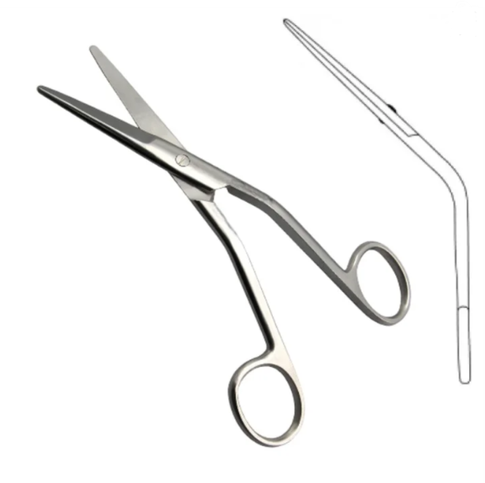 Cottle Dorsal Nasal Scissors 15 cm – Bent Shaft ENT Surgical Instrument