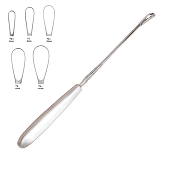 Gourdet Uterine Curette – Stomp, 28 cm – Gynaecologisch Chirurgisch Instrument