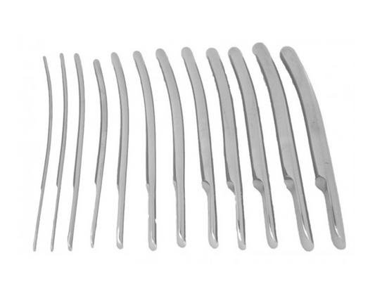 Hegar Cervicale Dilatatoren Set – 14 Stuks, Dubbelzijdig, Chirurgisch Roestvrij Staal