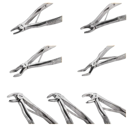 Tandextractietang voor kindertanden - Set van 6