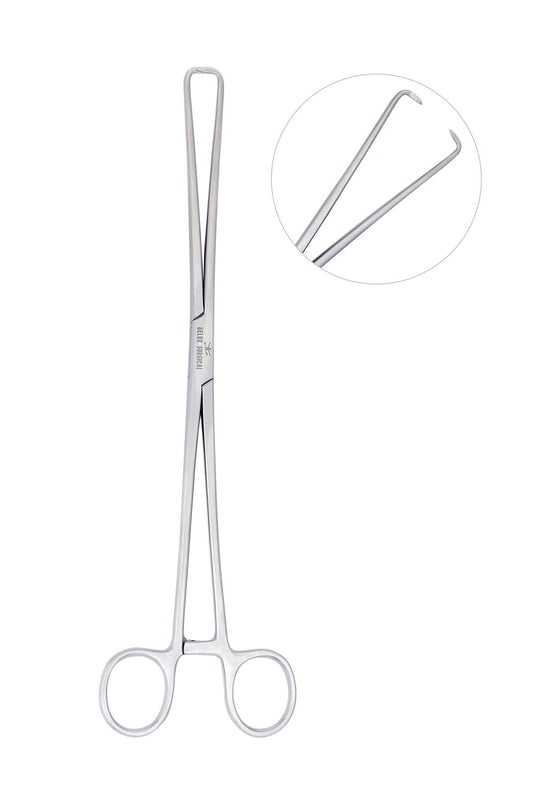 Pozzi Tenaculum-Zange – Chirurgischer Edelstahl, Gynäkologie-Instrument – ​​24 cm