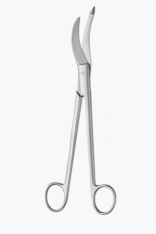 Waldmann episiotomieschaar 18 cm - Gebogen chirurgische verloskundige schaar - Roestvrij staal